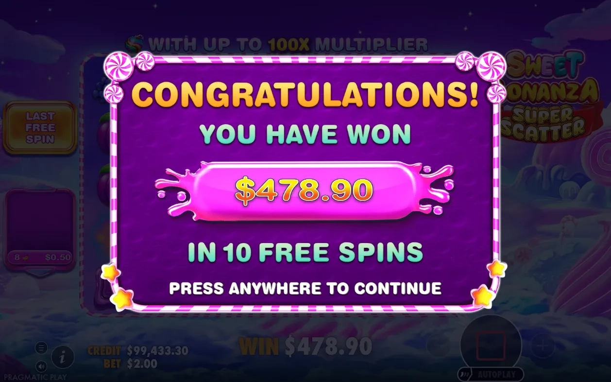 Sweet Bonanza Super Scatter